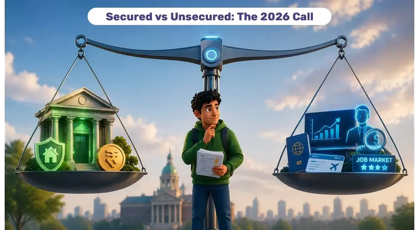 Secured vs Unsecured Education Loan for USA: Which One Should You Actually Choose in 2026?