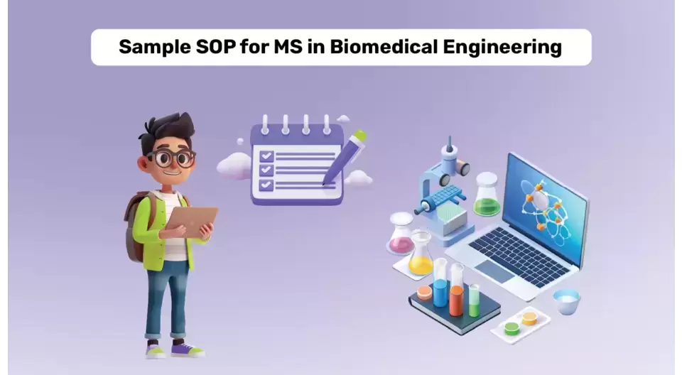 SOP for MS in Biomedical Engineering Abroad: Sample and Tips