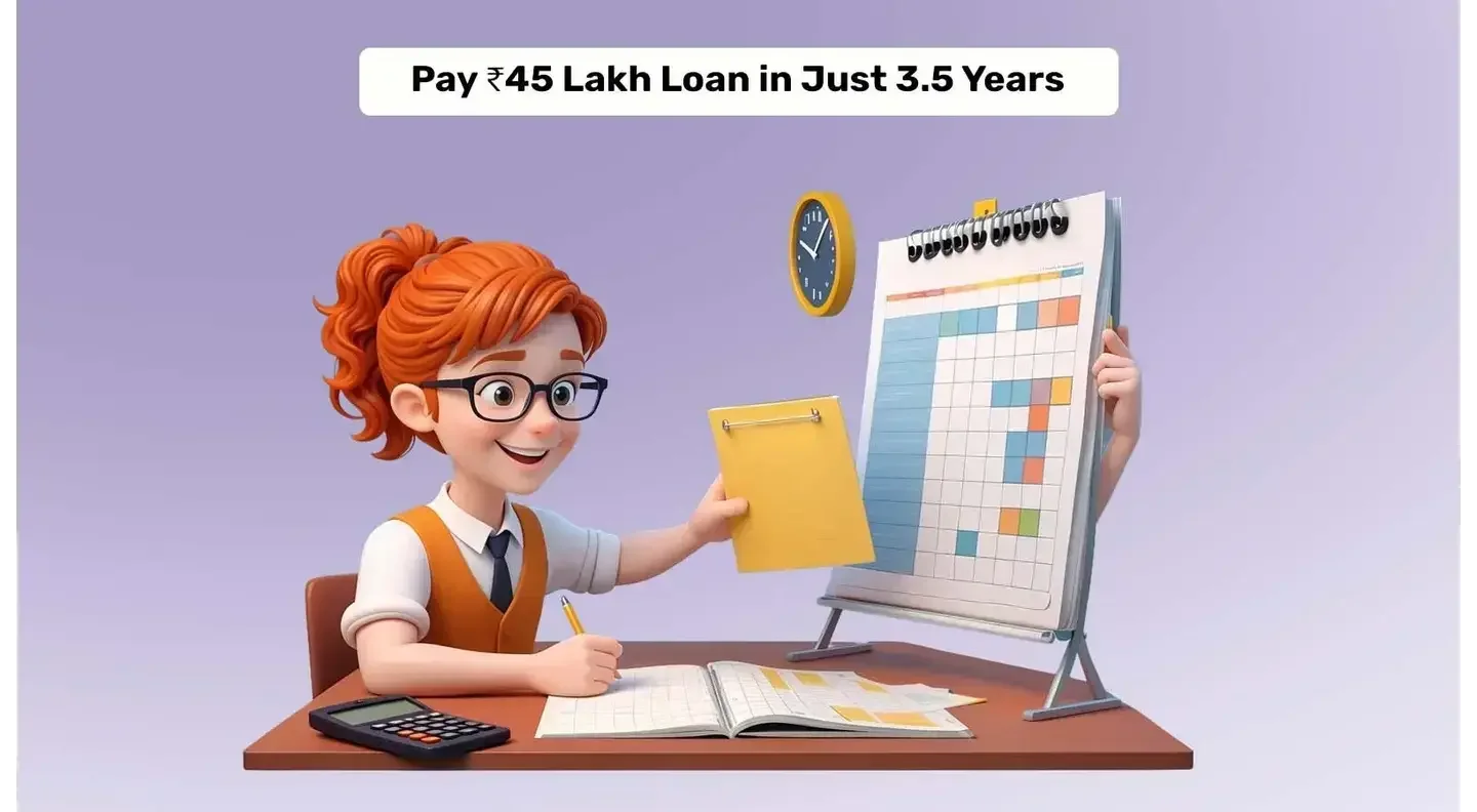 How a Student Paid Off a ₹45 Lakh Loan in Just 3.5 Years With An Accelerated Repayment Strategy