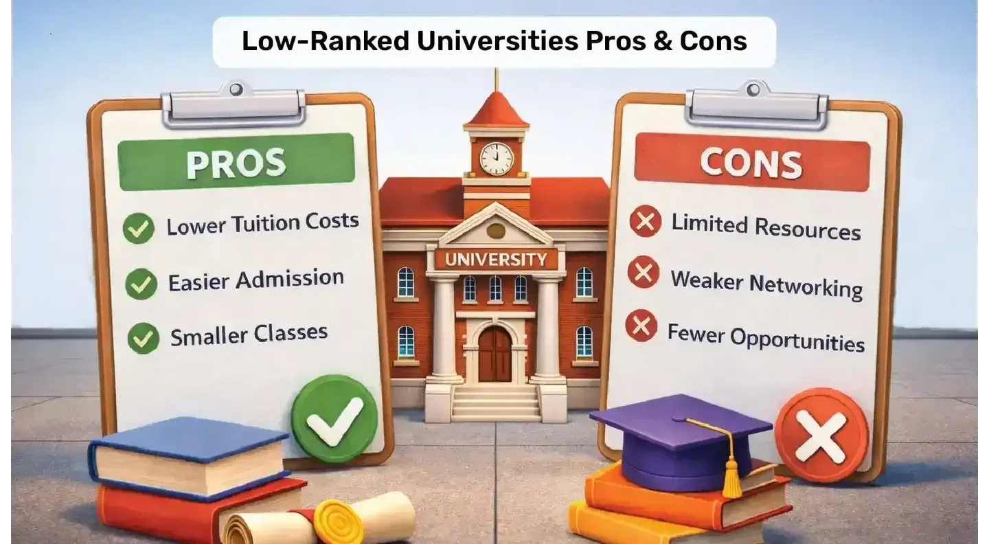 Low-Ranked Universities in the USA: Pros, Cons, and Career Outcomes