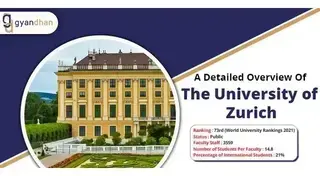 University Of Zurich- A Complete Guide For The Best Swiss University