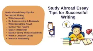 Study Abroad Essay Tips for Successful Writing