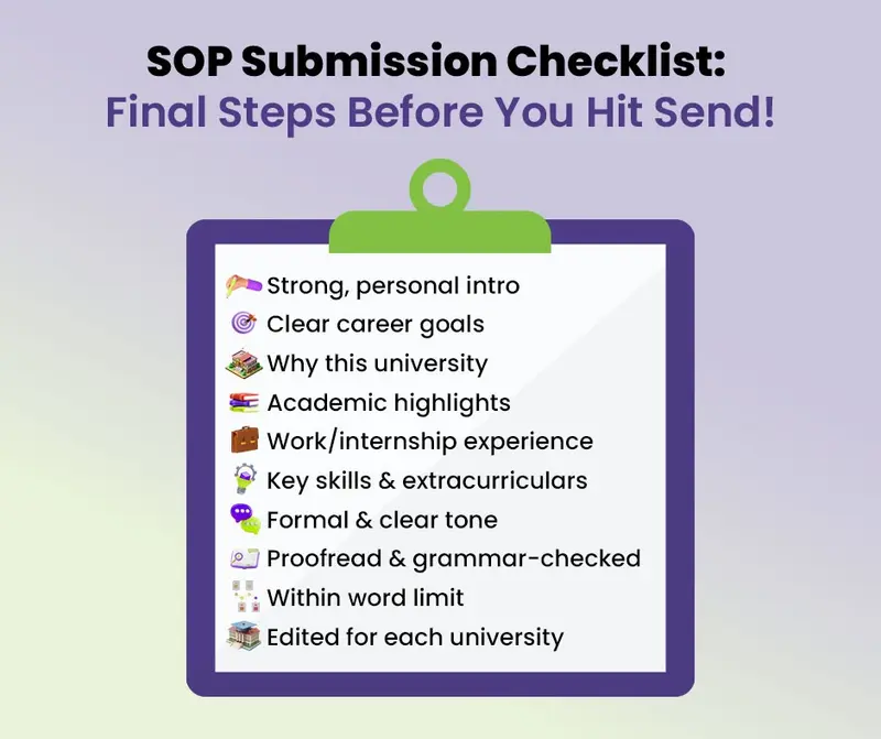 How to write a SOP 