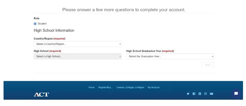 act exam registration process